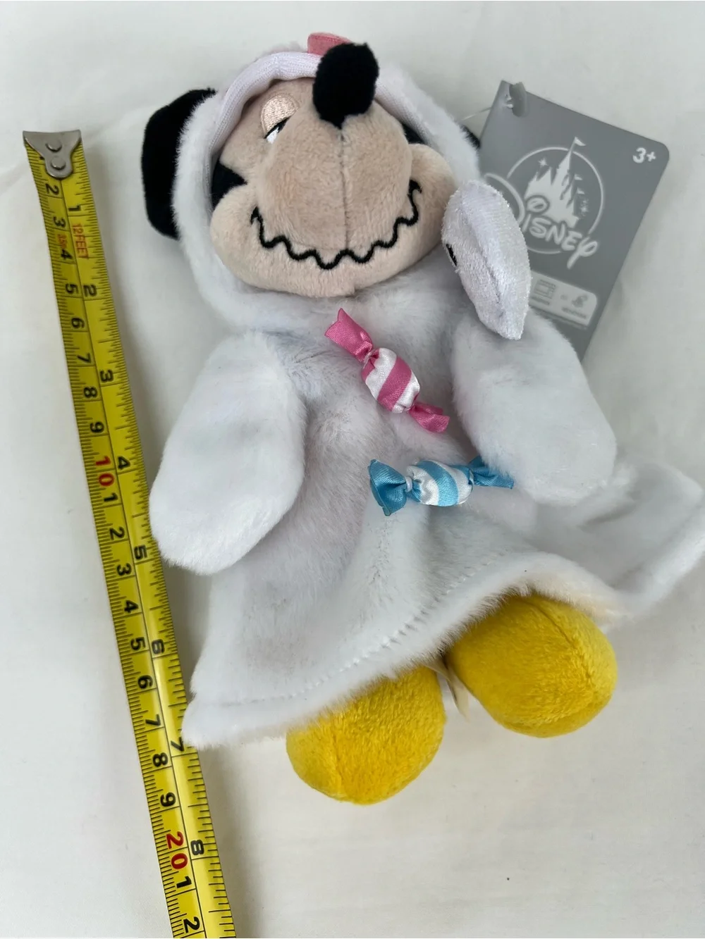 Disney Mickey Ghost 2026 WDW Halloween Plush Bag Charm Keychain Costume 6”